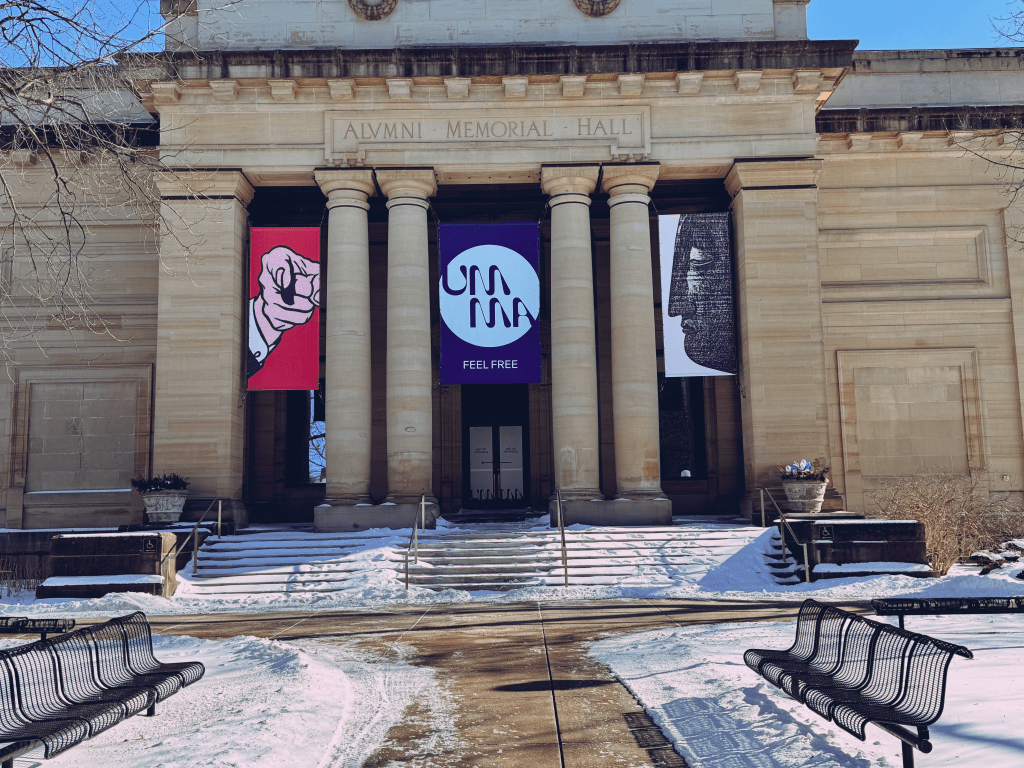 the front of University of Michigan's Museum of Art (UMMA)